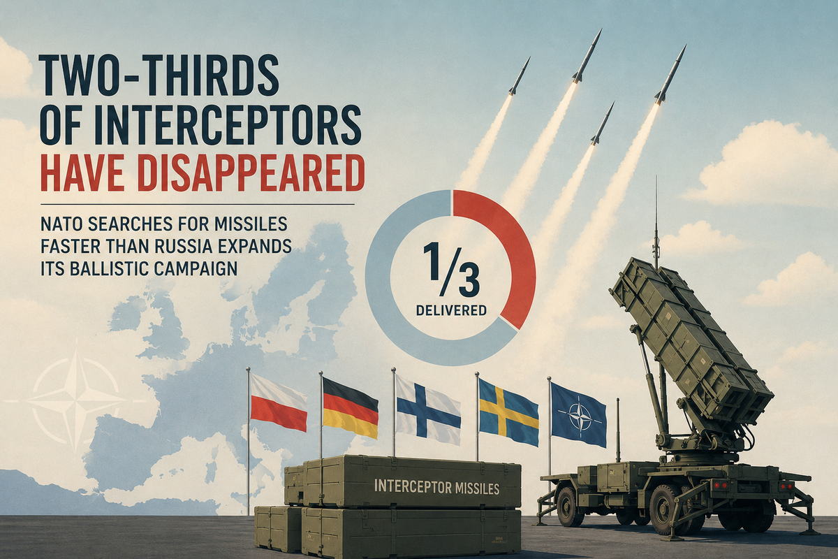 Two-Thirds of Interceptors Have Disappeared: NATO Is Searching for Missiles Faster Than Russia Expands Its Ballistic Campaign