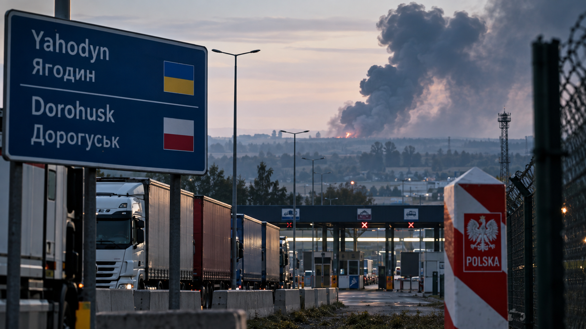 Росія вдарила за 800 метрів від Польщі: атака біля Ягодина тимчасово зупинила один із ключових переходів на кордоні з НАТО