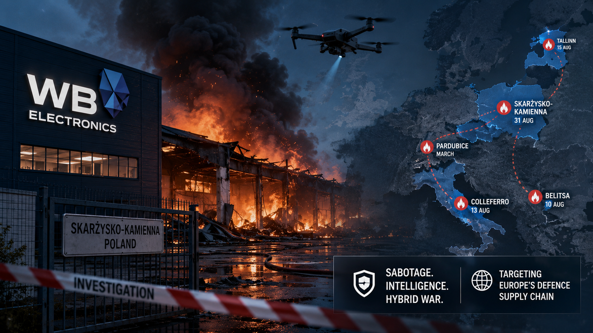Польща розслідує підпал заводу WB Electronics як можливу операцію іноземної розвідки: атака торкнулася виробника дронів для Польщі та України