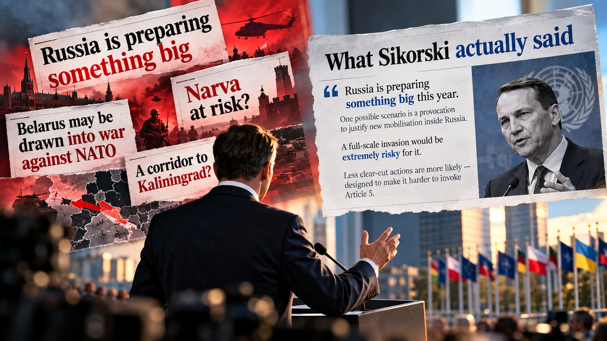 Сикорський сказав одне, заголовки — інше