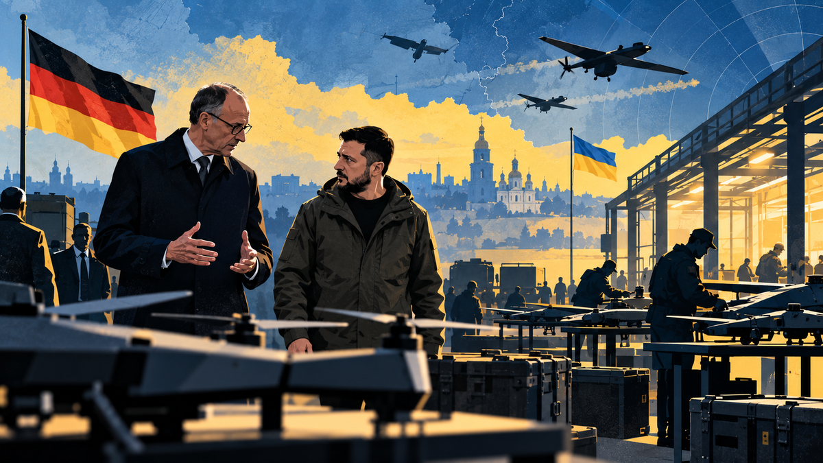 From Cheques to Factories: Merz Arrives in Kyiv With €1 Billion and Defence-Industry CEOs