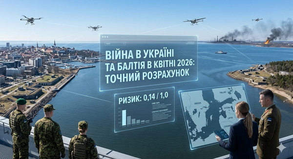 Війна в Україні та безпекова архітектура Балтії у квітні 2026 року: чому тверезий розрахунок перемагає паніку.