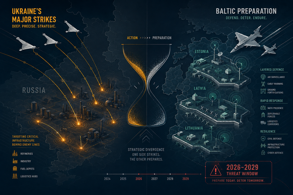 Ukraine delivers major strikes on Moscow and masterfully pivots the conflict. The Baltic, meanwhile, prepares for an assault it may recognize too late