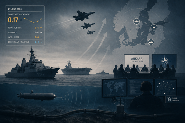 Перед самітом: сила — вгору, море — вниз, кібер — вперше: OSINT-дайджест 29 червня 2026 року