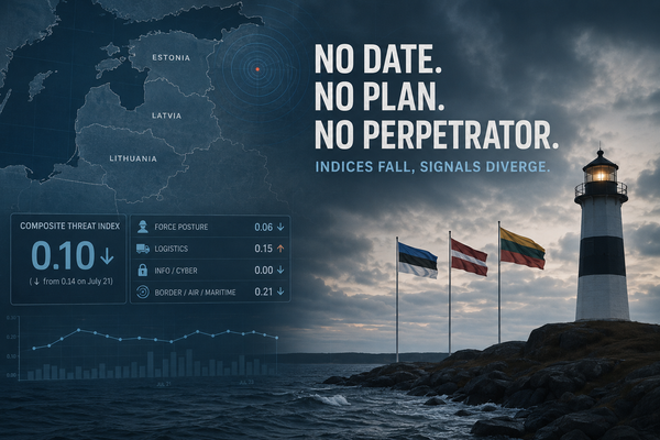 “No Date, No Plan, No Perpetrator”: Threat Indices Continue to Ease Amid Diverging Signals