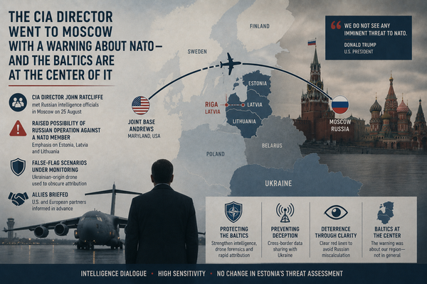 The CIA Director Went to Moscow With a Warning About NATO — and the Baltics Are at the Center of It