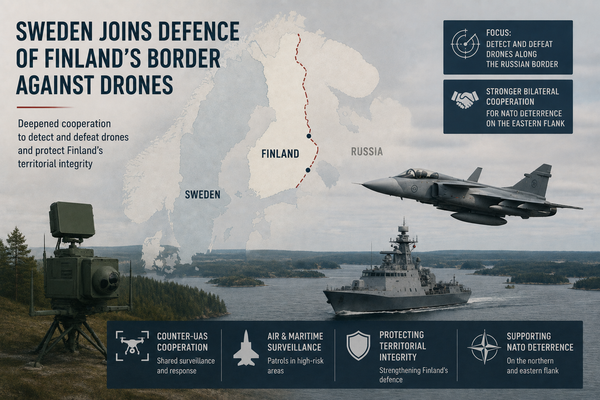 Sweden Joins the Defence of Finland's Border Against Drones: Ukraine's Drone War Is Reshaping Air Defence on NATO's Northern Flank