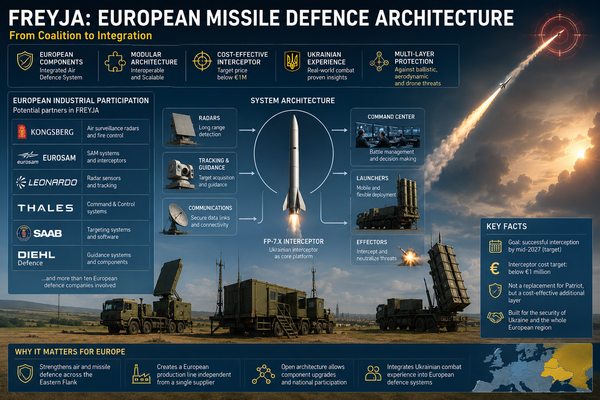 FREYJA Begins Integration: Europe’s Missile Defence Architecture Moves from Coalition to Engineering Programme