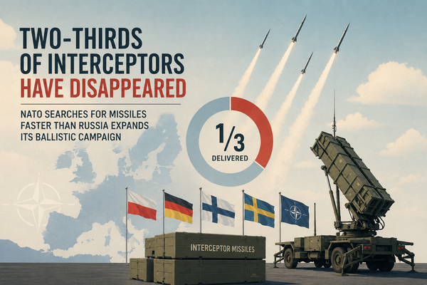 Two-Thirds of Interceptors Have Disappeared: NATO Is Searching for Missiles Faster Than Russia Expands Its Ballistic Campaign
