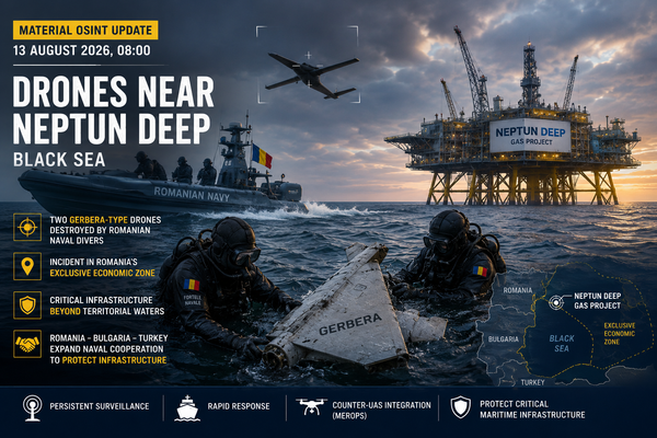 Дрони біля Neptun Deep: війна вперше впритул наблизилася до нового газового центру Європи