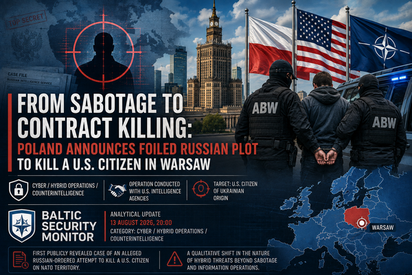 From Sabotage to a Contract Killing: Poland Says It Foiled a Russian-Directed Plot Against a US Citizen in Warsaw