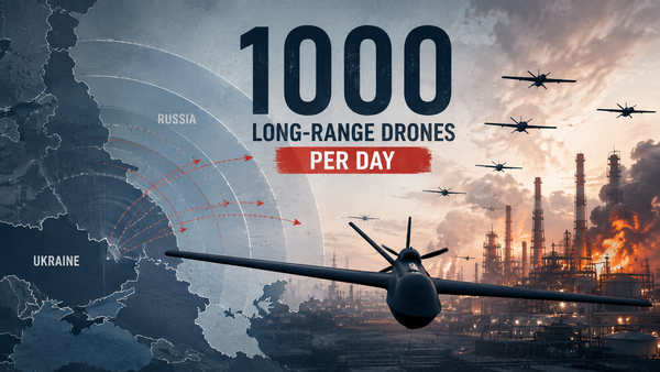 Ukraine Sets a Target of 1,000 Long-Range Drones a Day: The Strike Campaign Against Russia Moves to a New Scale