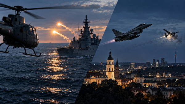 One Night, Two Flashpoints: Baltic Friction Tests Both Sea and Sky