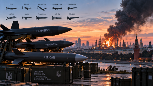 Ukraine Discloses the Weapons Mix Behind the Moscow Strike: Flamingo, Palianytsia and Pelican in a Combined Long-Range Operation